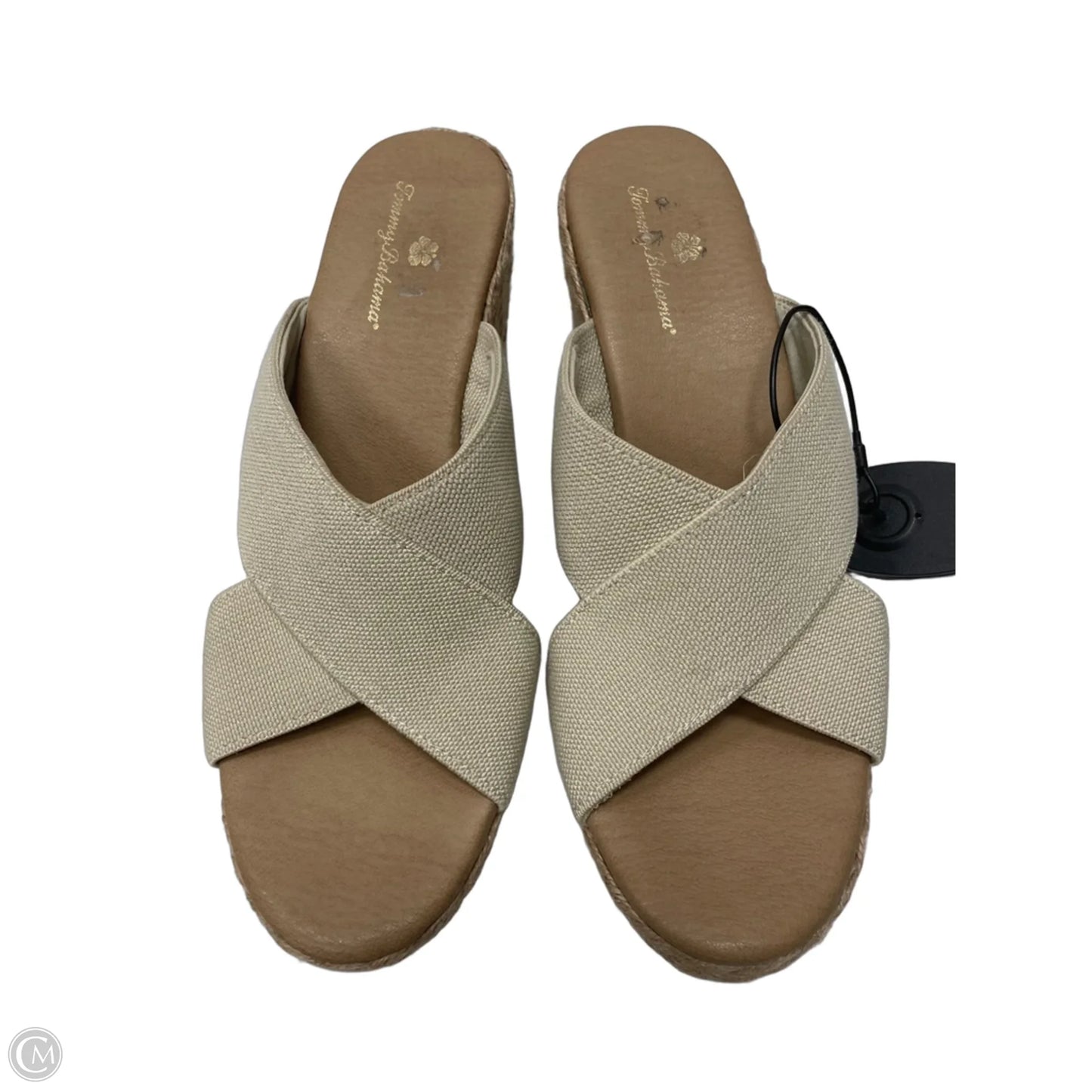 Sandals Heels Wedge By Tommy Bahama In Beige, Size: 9