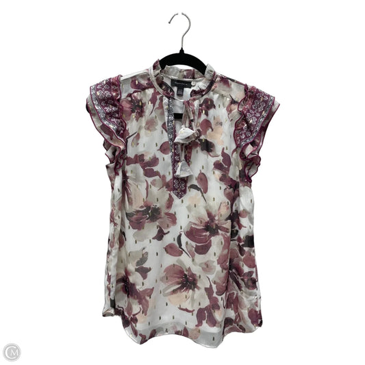 Top Short Sleeve By Tamara H In Floral Print, Size: Xs