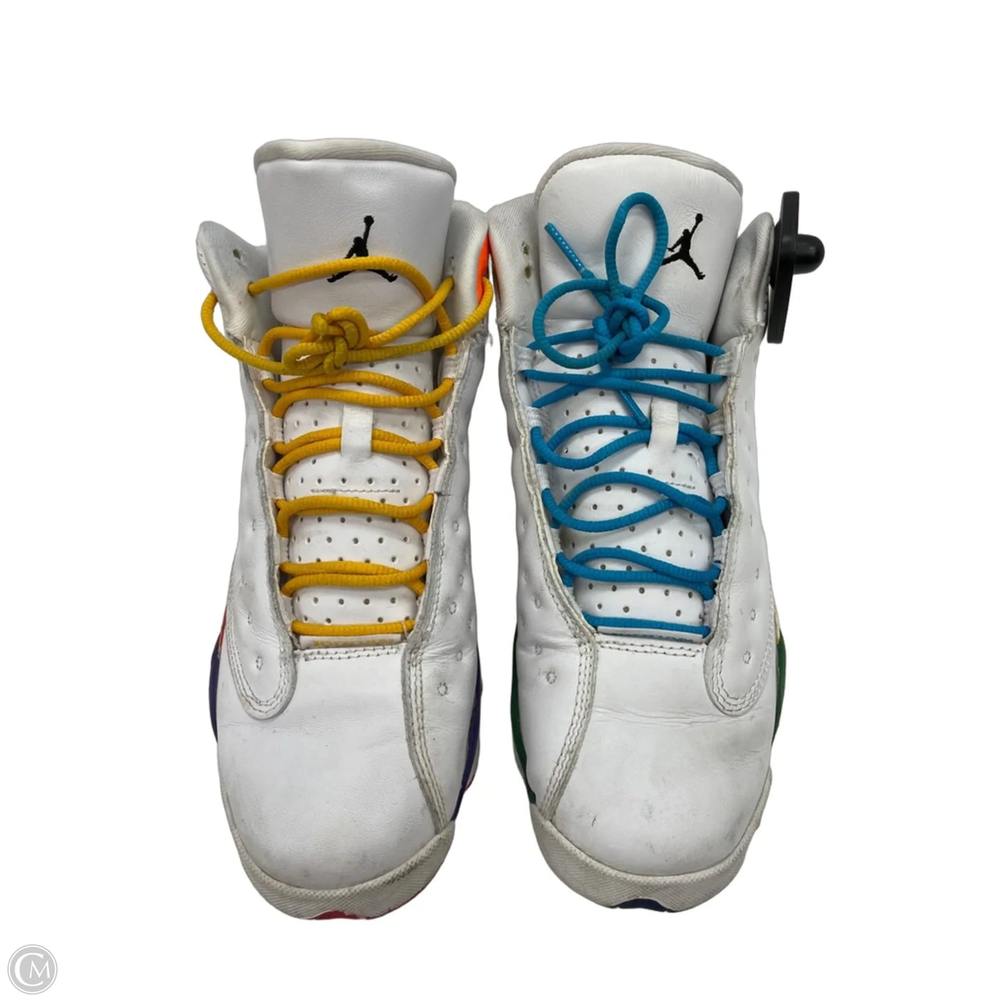 Shoes Luxury Designer By Jordan In White, Size: 8.5