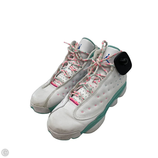 Shoes Luxury Designer By Jordan In White, Size: 8.5