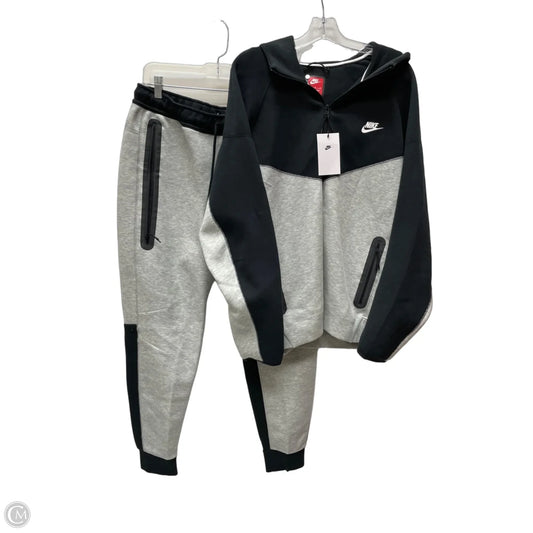 Pants Set 2pc By Nike Apparel In Black & Grey, Size: Xl