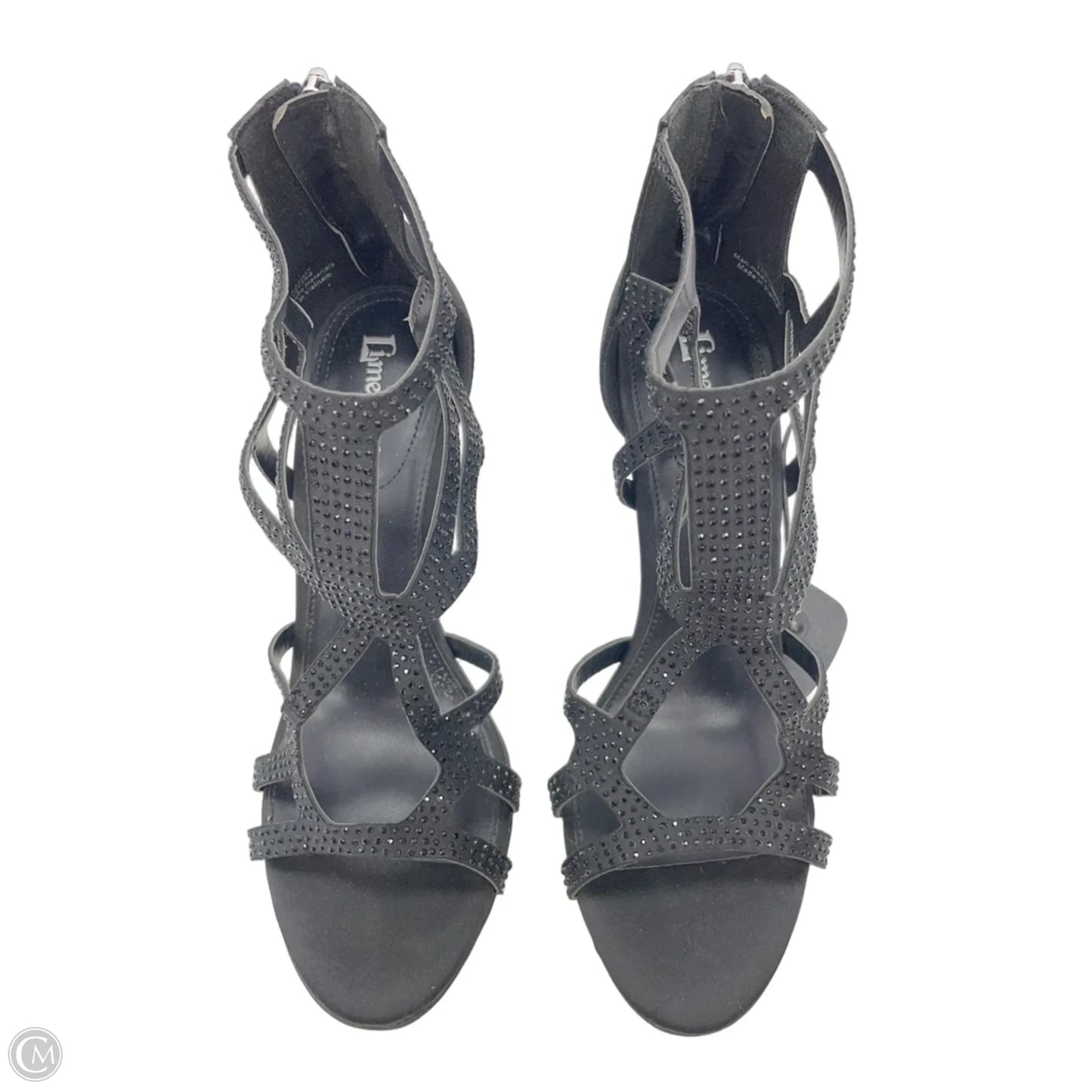 Sandals Heels Stiletto By Limelight In Black, Size: 7