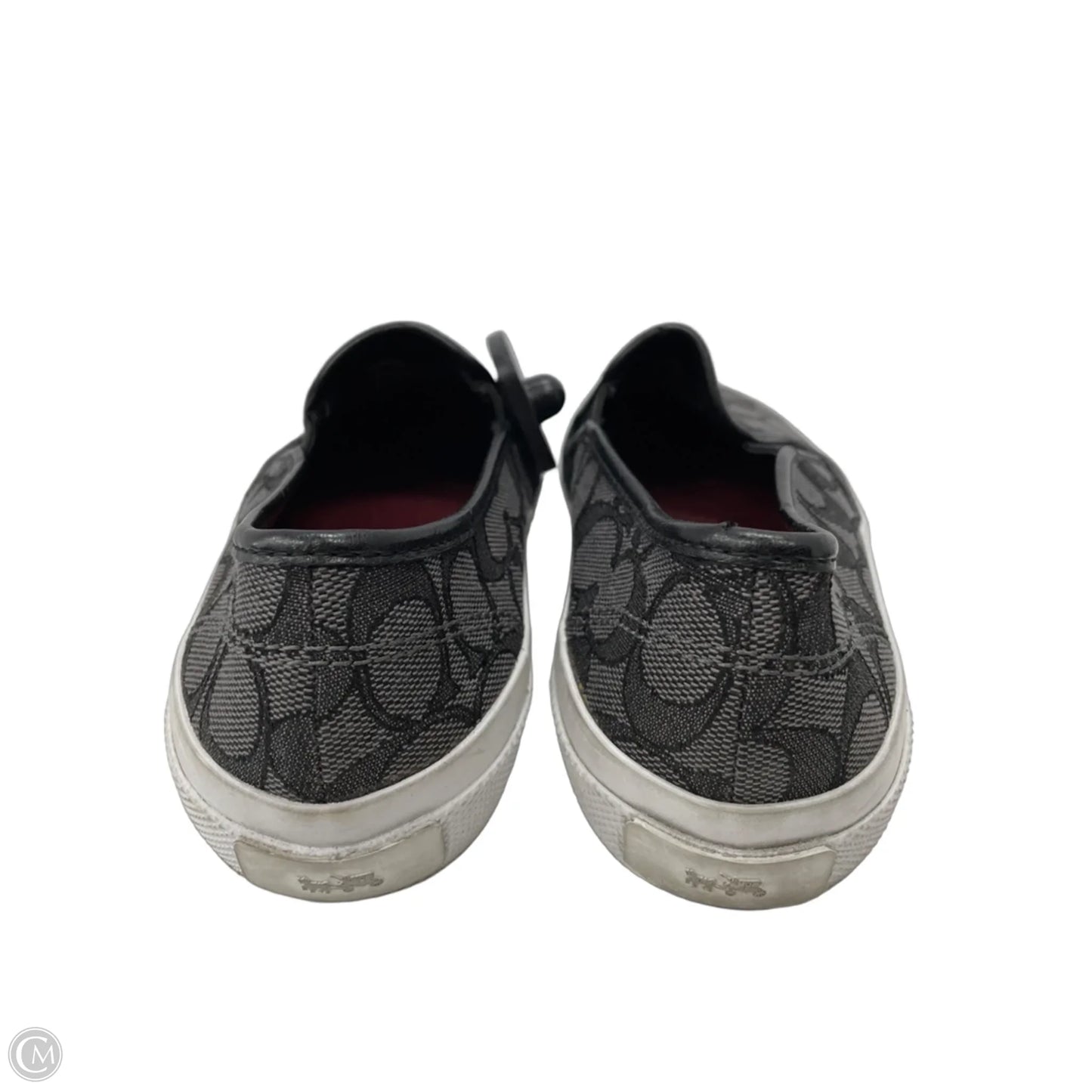 Shoes Designer By Coach In Black & Grey, Size: 7