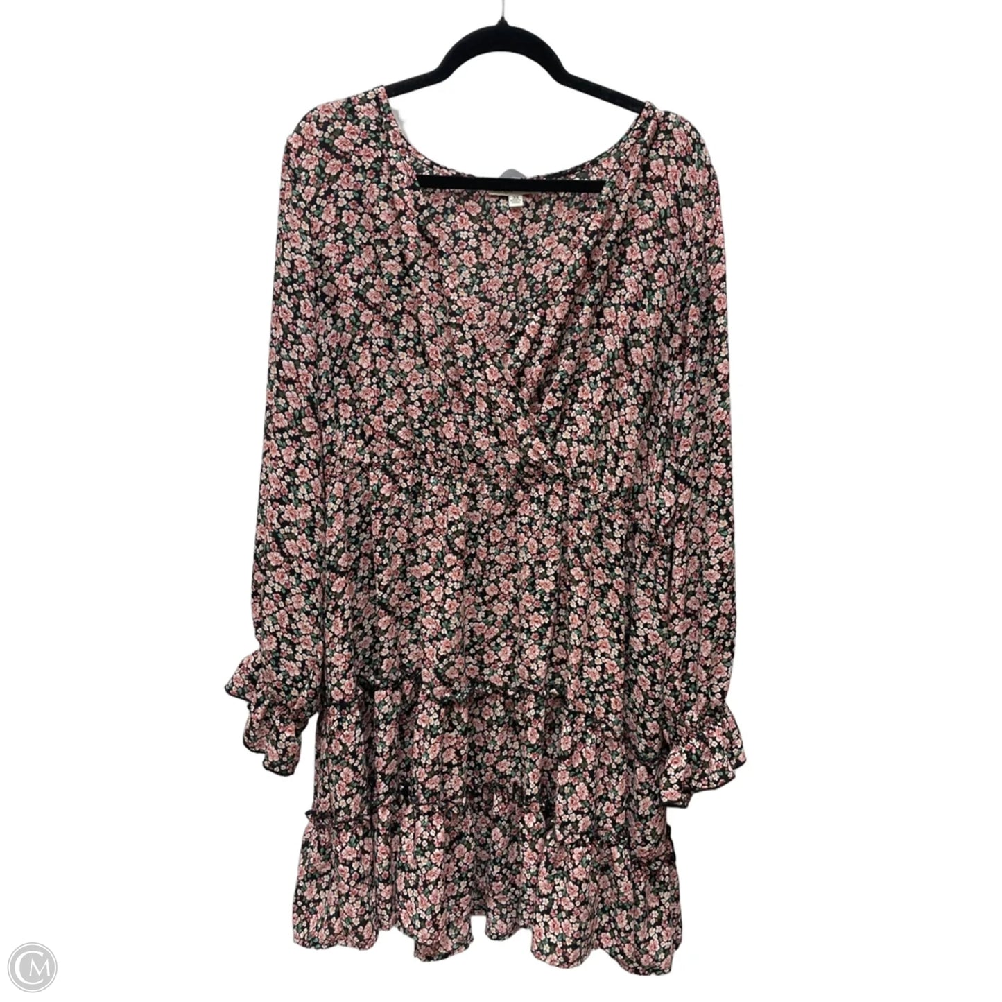 Dress Casual Midi By Inspired Hearts In Floral Print, Size: 3x