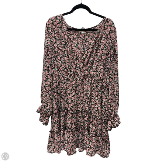 Dress Casual Midi By Inspired Hearts In Floral Print, Size: 3x