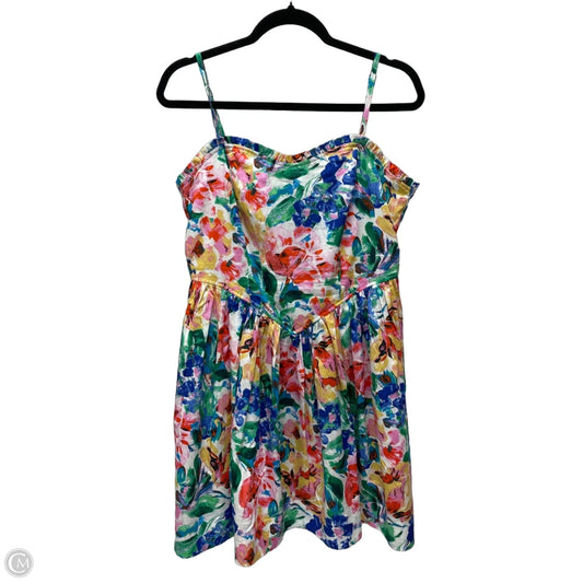 Dress Casual Short By Free Assembly In Floral Print, Size: M