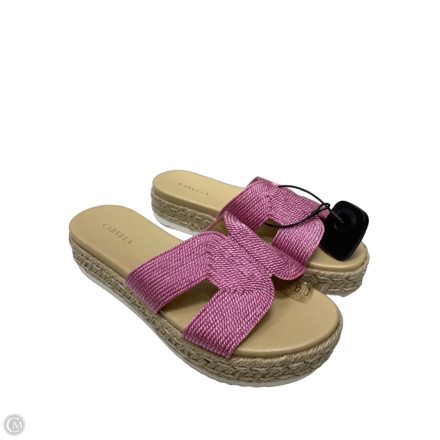 Sandals Heels Platform By Carvela In Pink, Size: 8