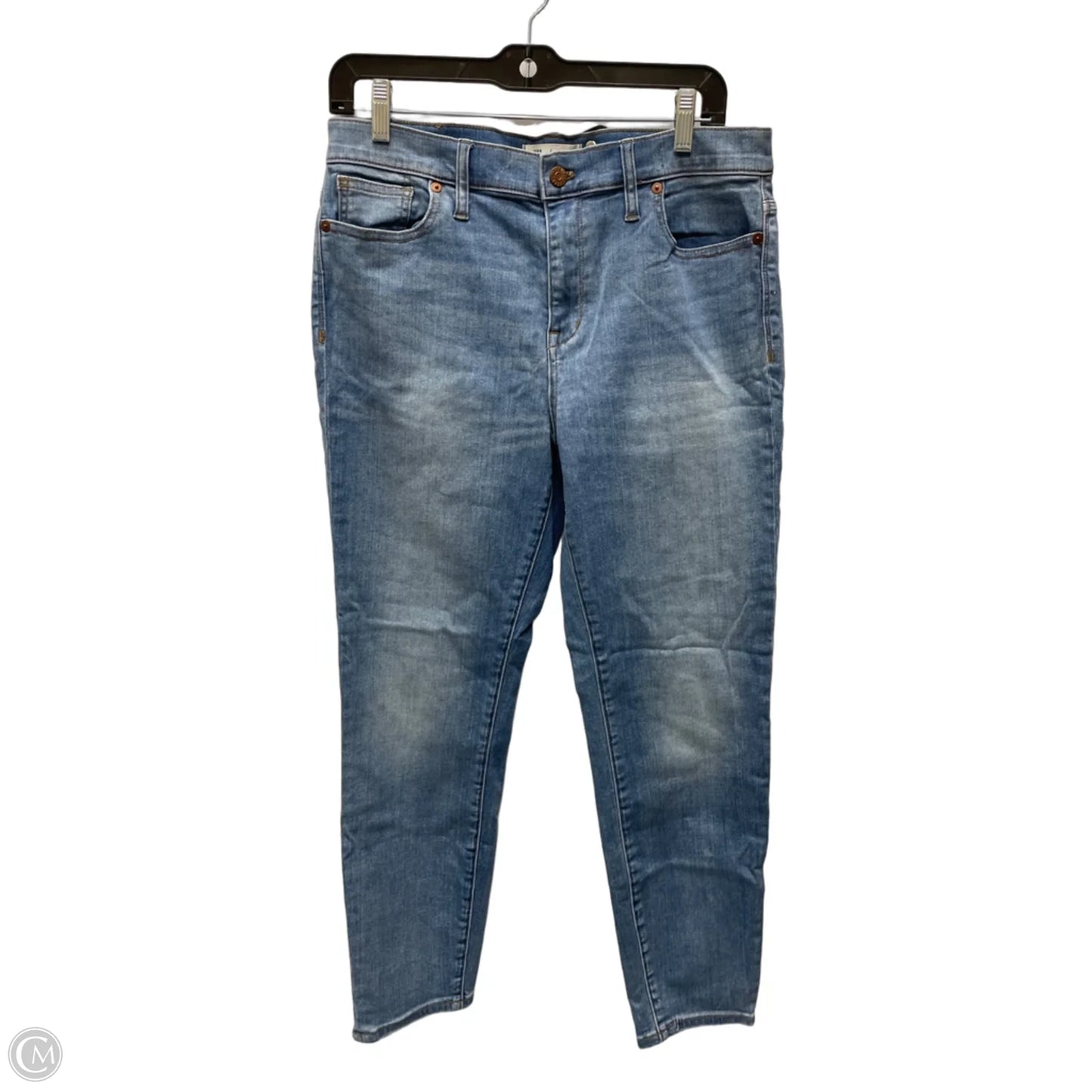 Jeans Skinny By Madewell In Blue Denim, Size: 14