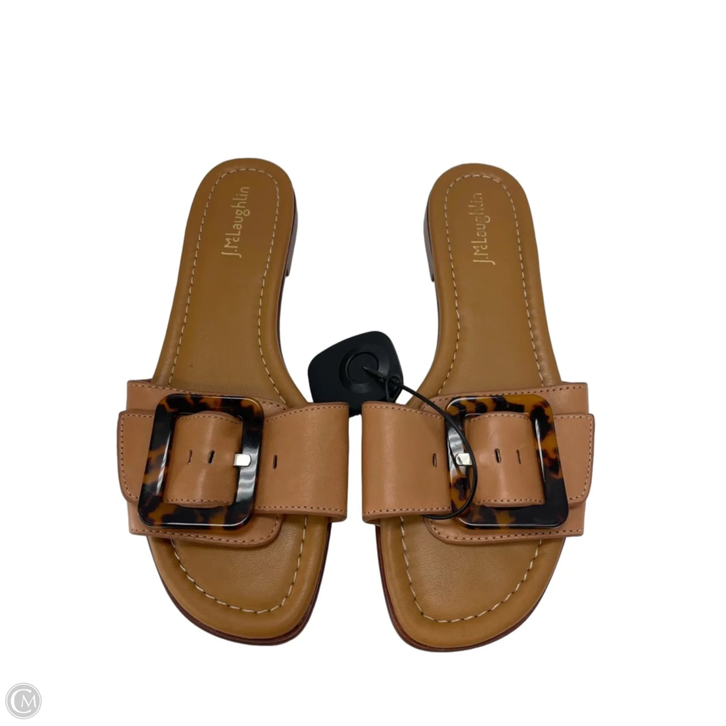 Sandals Flats By Clothes Mentor In Brown, Size: 8.5