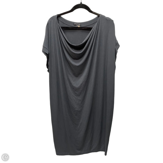Dress Casual Midi By Eileen Fisher In Grey, Size: Xl