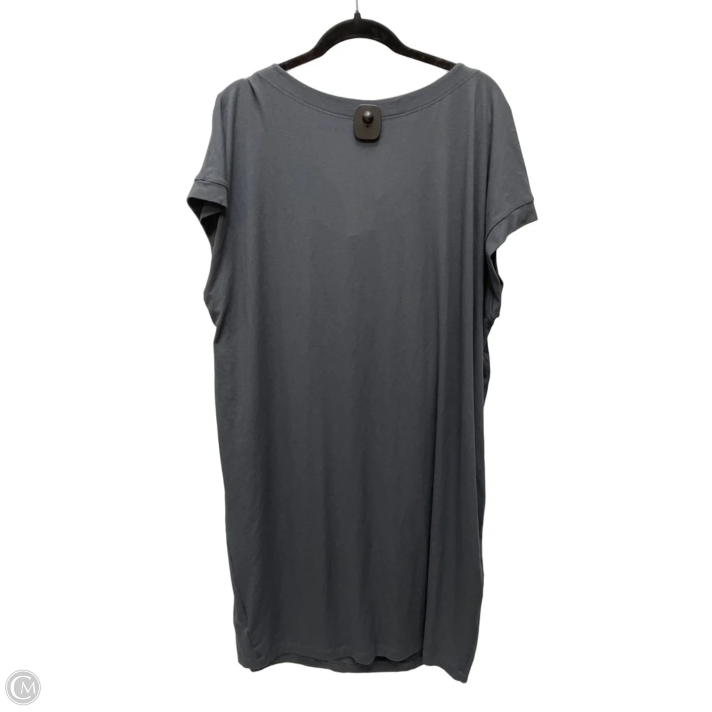 Dress Casual Midi By Eileen Fisher In Grey, Size: Xl