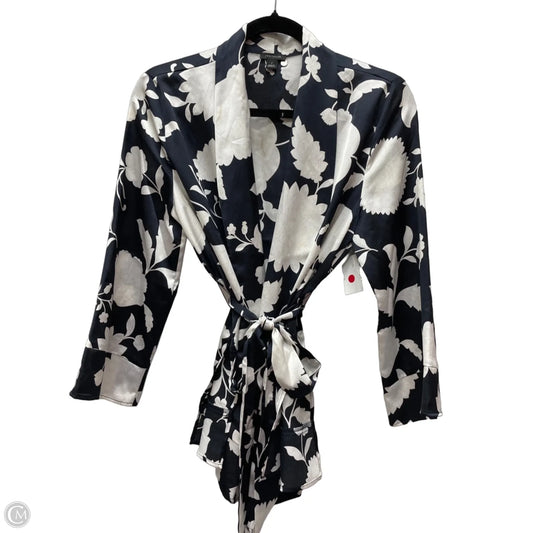 Blouse Long Sleeve By Ann Taylor In Floral Print, Size: S