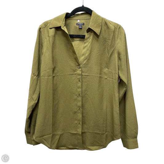Blouse Long Sleeve By Ann Taylor In Green, Size: S