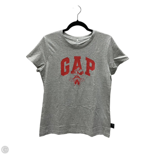Top Short Sleeve By Gap In Grey, Size: L