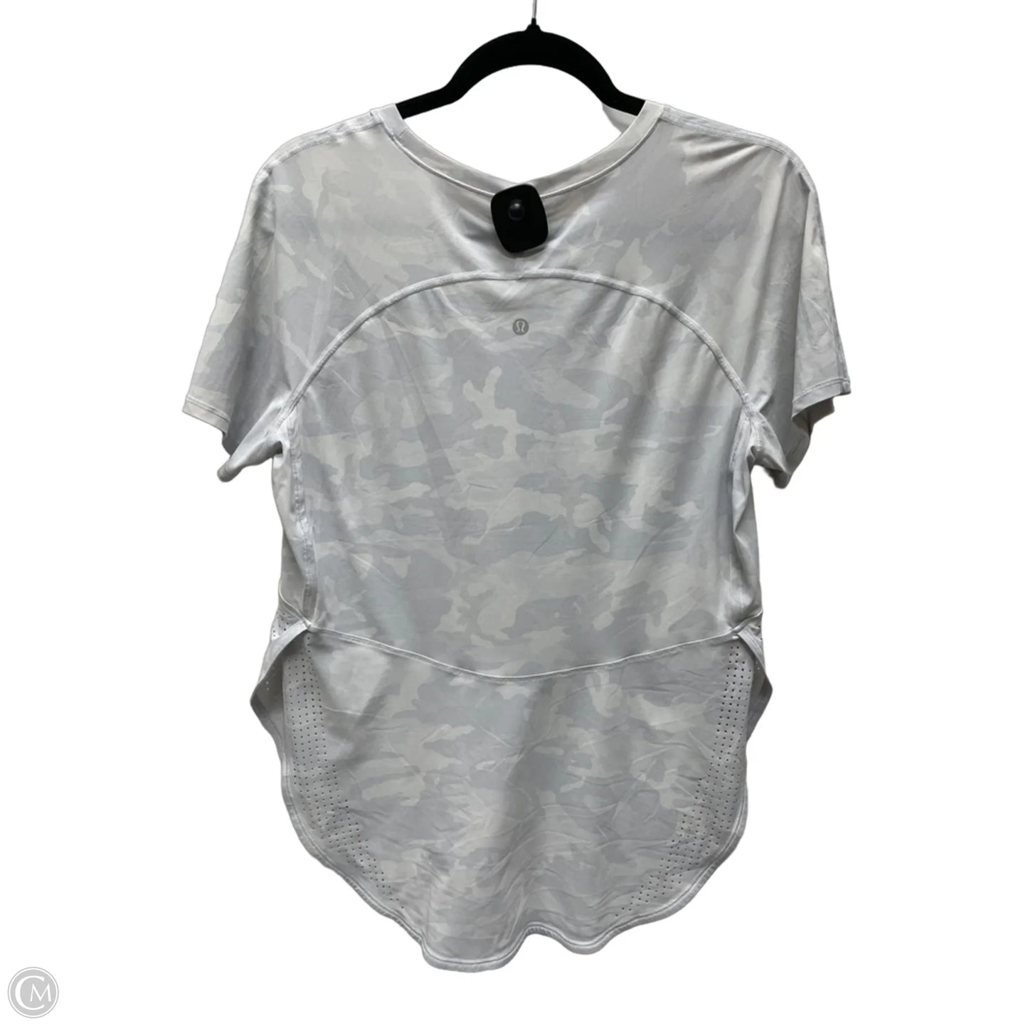 Athletic Top Short Sleeve By Lululemon In Camouflage Print, Size: L