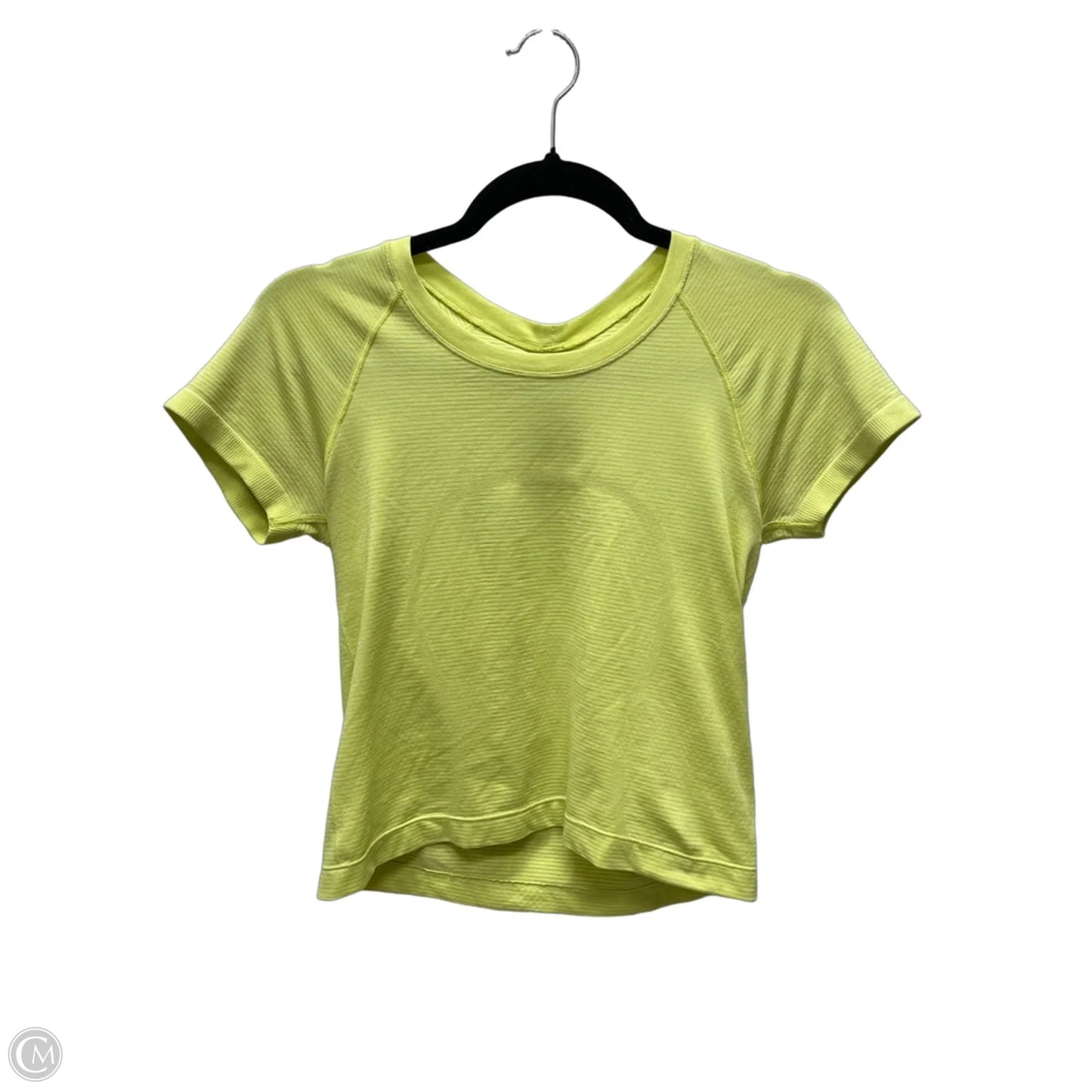 Athletic Top Short Sleeve By Lululemon In Green, Size: S