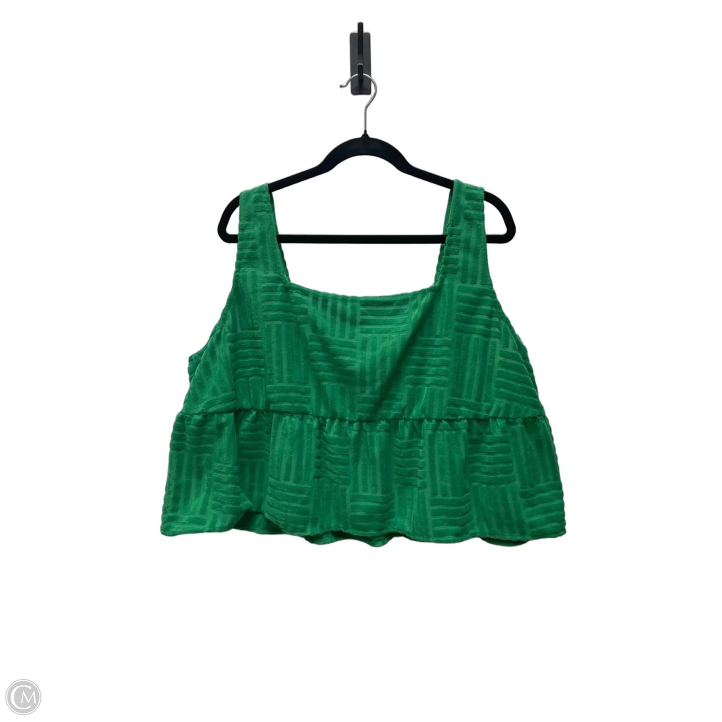 Top Sleeveless By Baevely In Geometric Pattern, Size: 3x