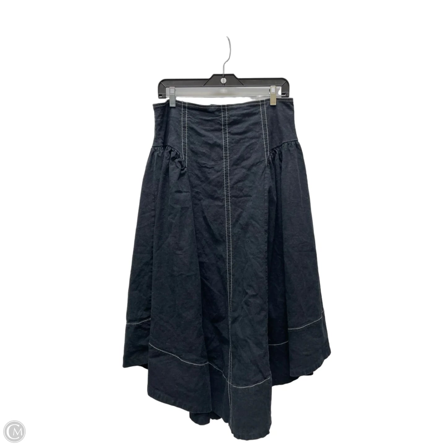 Skirt Midi By Anthropologie In Black & White, Size: 10