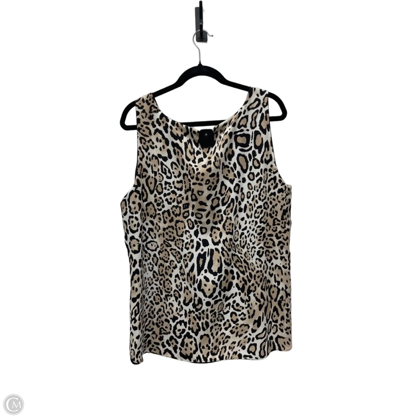Top Sleeveless By Chicos In Animal Print, Size: Xl