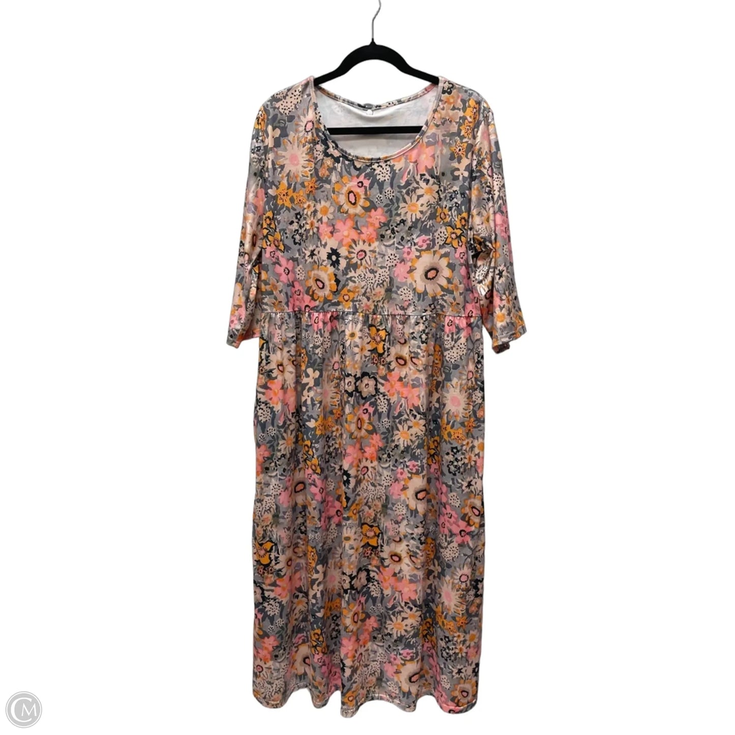 Dress Casual Short By Clothes Mentor In Floral Print, Size: 2x