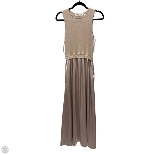 Dress Casual Short By Taylor In Taupe, Size: S