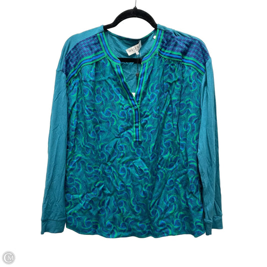 Top Long Sleeve By Hale Bob In Geometric Pattern, Size: S