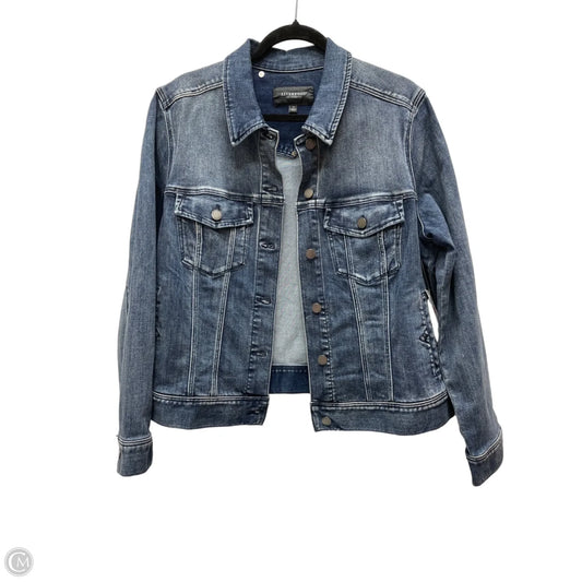 Jacket Denim By Liverpool In Blue Denim, Size: 1x