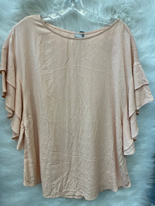 Blouse Short Sleeve By Chicos  Size: L