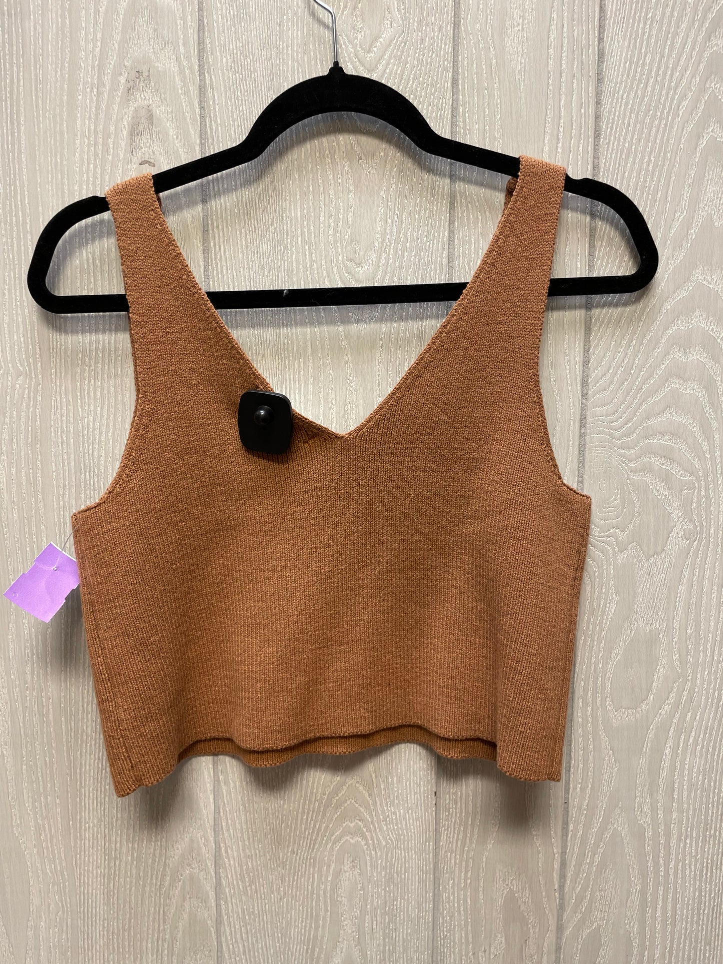 Sweater Short Sleeve By House Of Harlow In Brown, Size: L