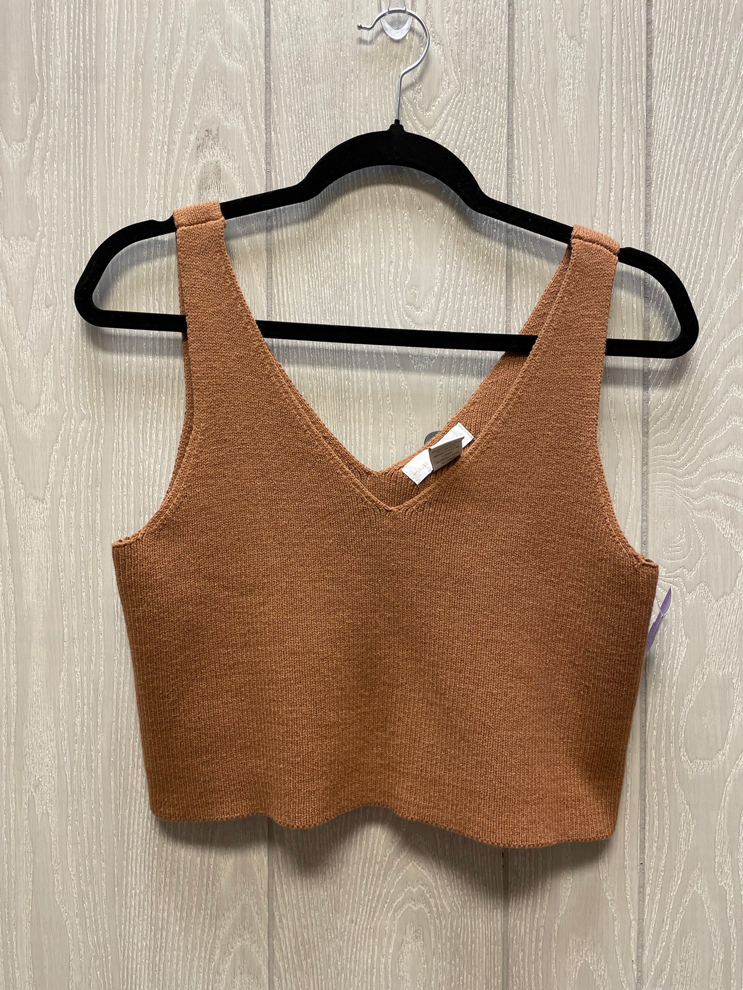 Sweater Short Sleeve By House Of Harlow In Brown, Size: L