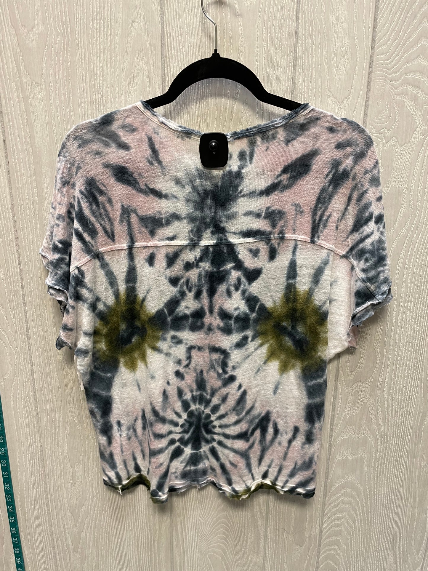 Top Short Sleeve By Young Fabulous & Broke In Tie Dye Print, Size: Xs