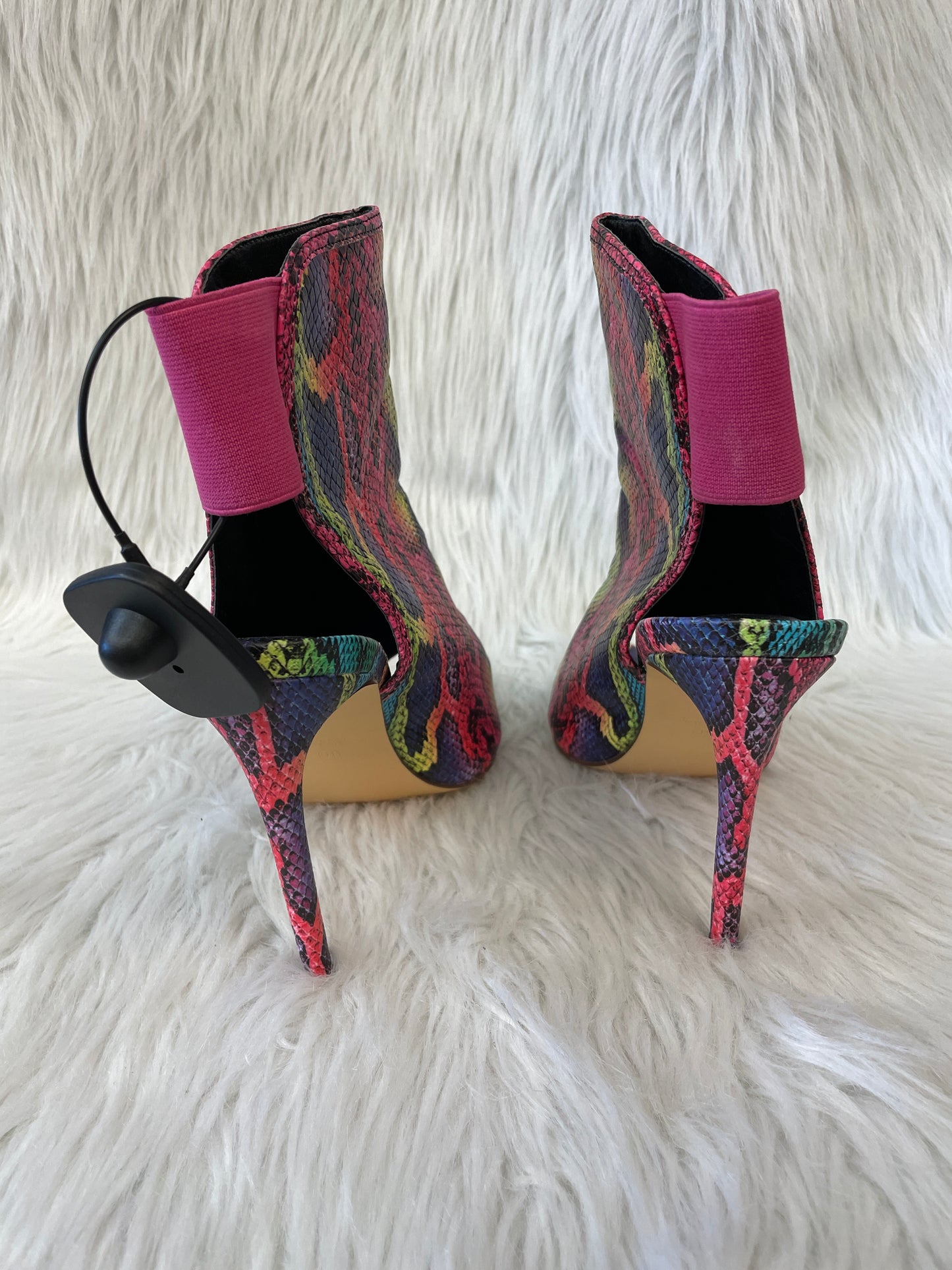 Snakeskin Print Shoes Heels Stiletto Liliana, Size 10