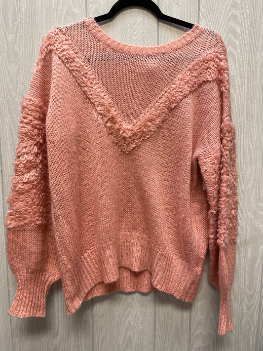 Sweater By Clothes Mentor In Pink, Size: L