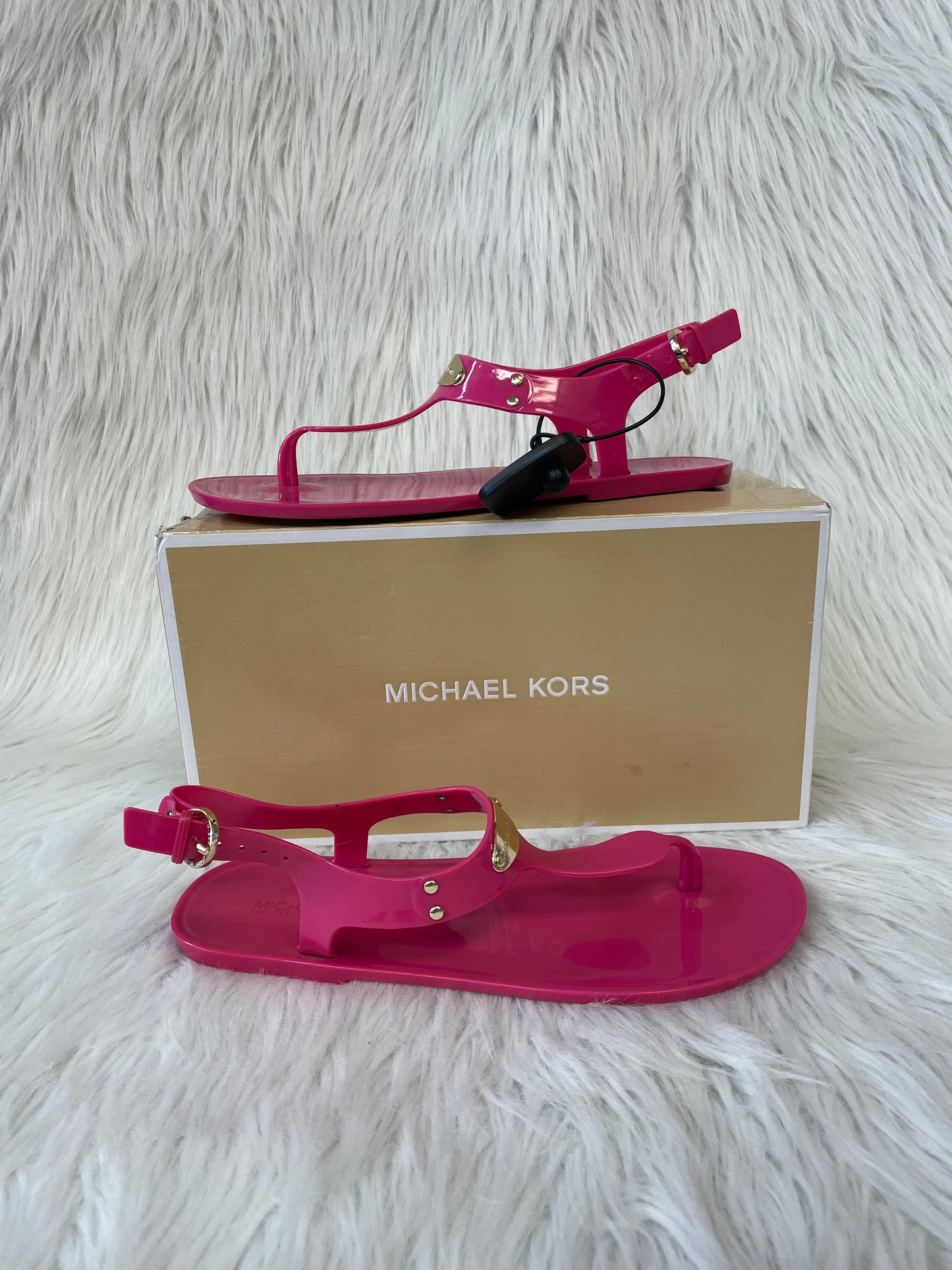 Pink Sandals Designer Michael By Michael Kors, Size 8