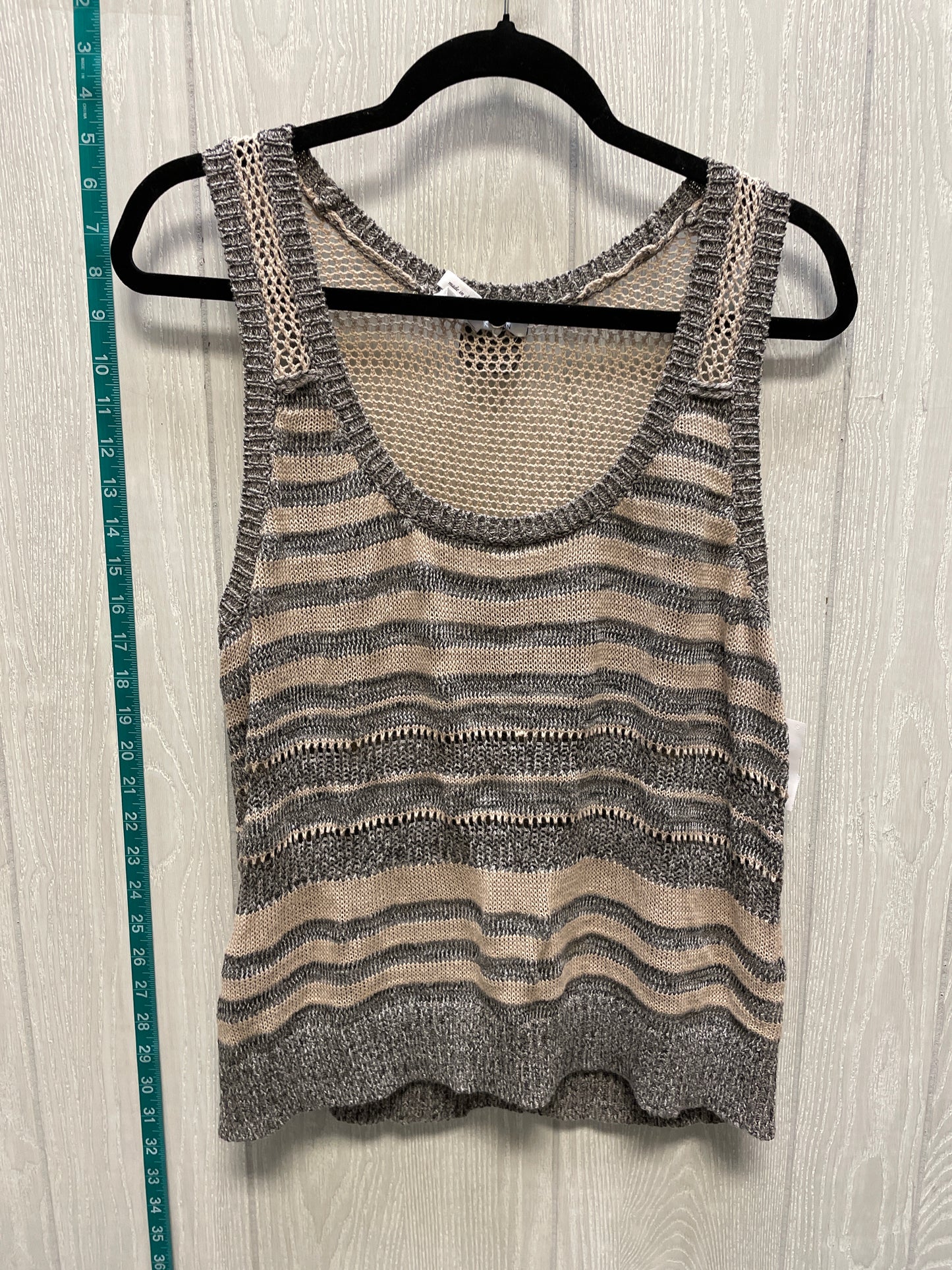 Grey & Tan Top Sleeveless Bcbgeneration, Size S