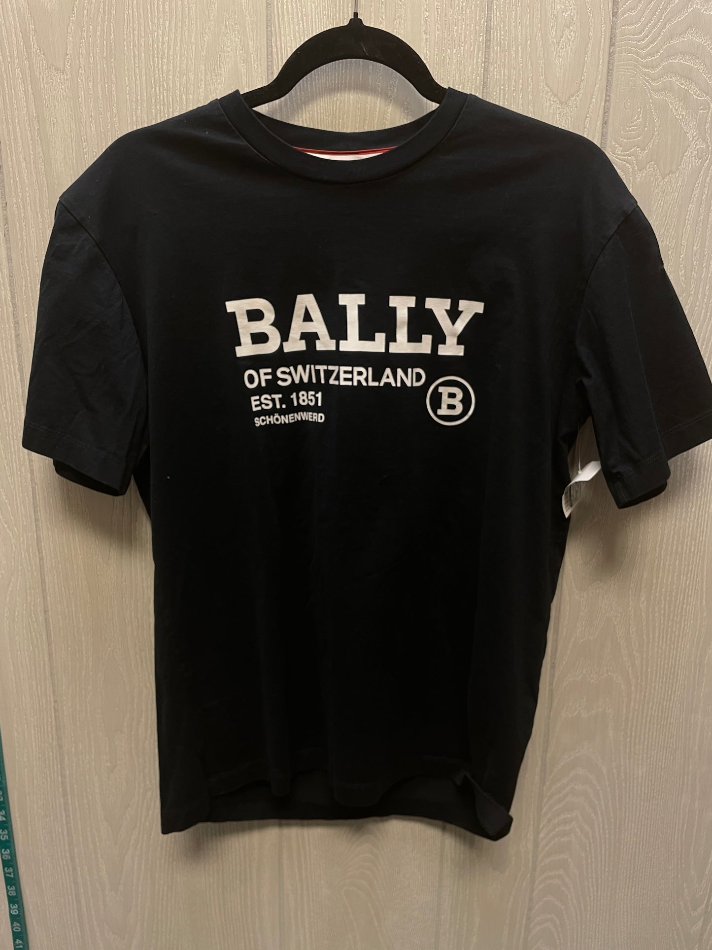 Top Short Sleeve By Bally In Black & White, Size: Xs