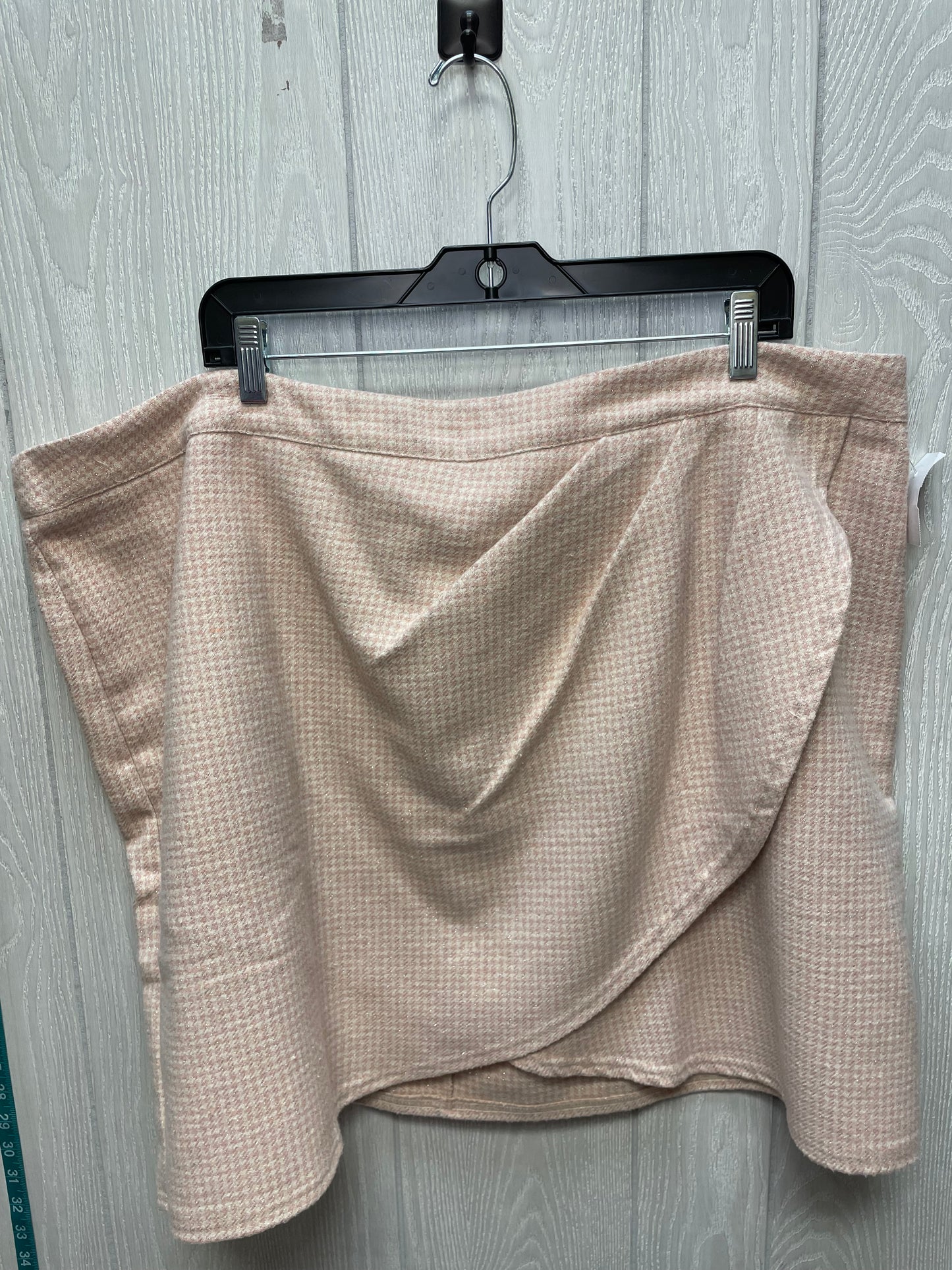 Skirt Mini & Short By A Beautiful Soul In Pink & Tan, Size: 20