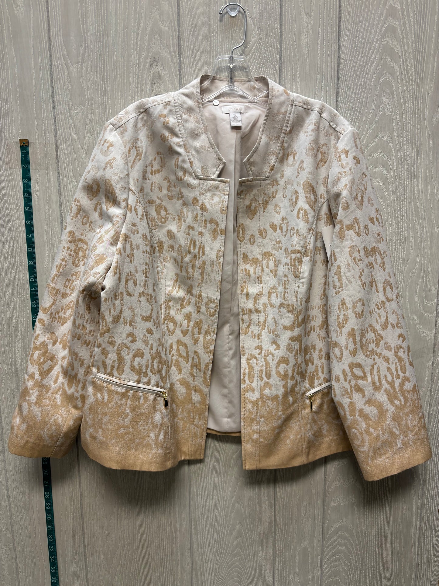 Blazer By Chicos In Cream, Size: Xl