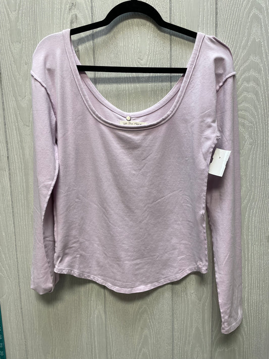 Top Long Sleeve By We The Free In Purple, Size: Xl