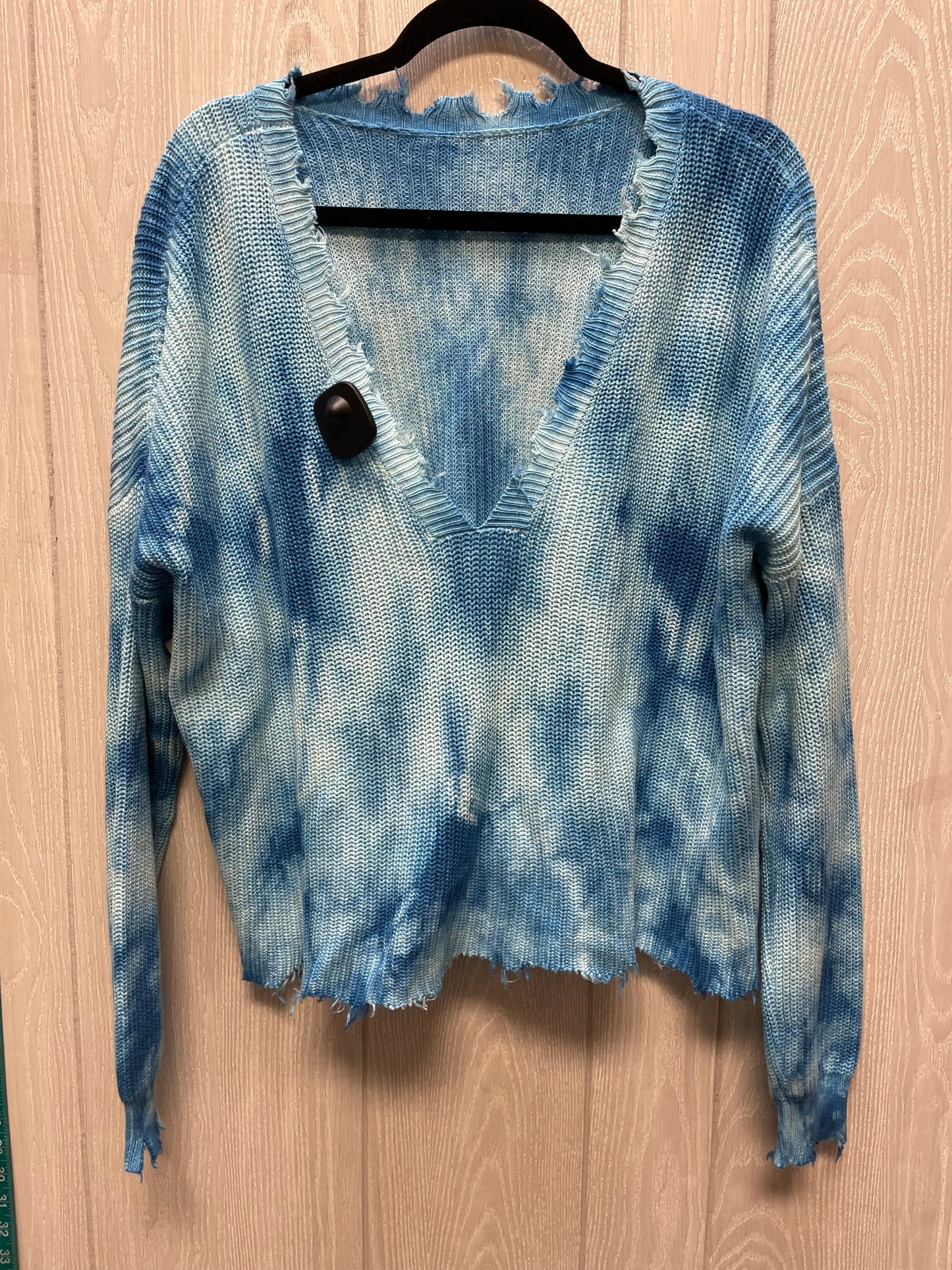 Sweater By Fate In Tie Dye Print, Size: L