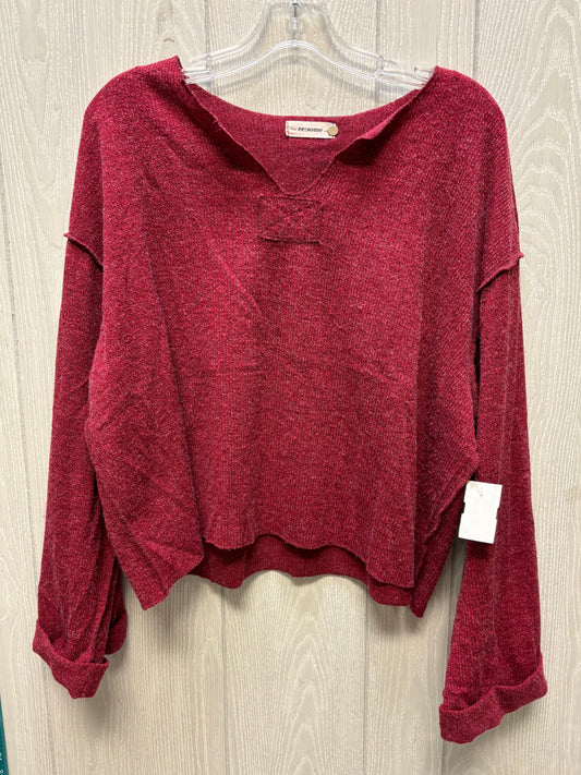 Sweater By Ee Some In Red, Size: M