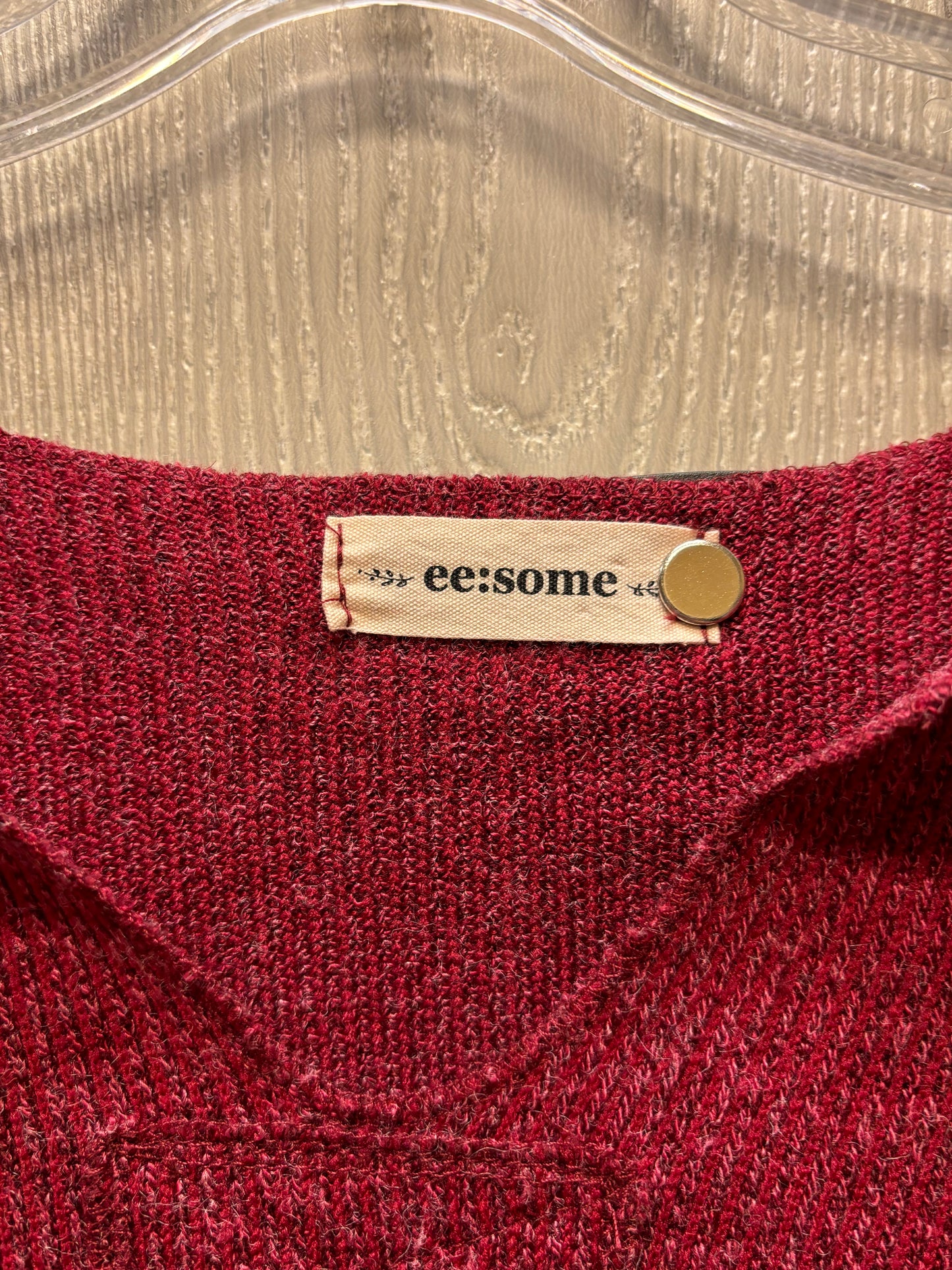 Sweater By Ee Some In Red, Size: M