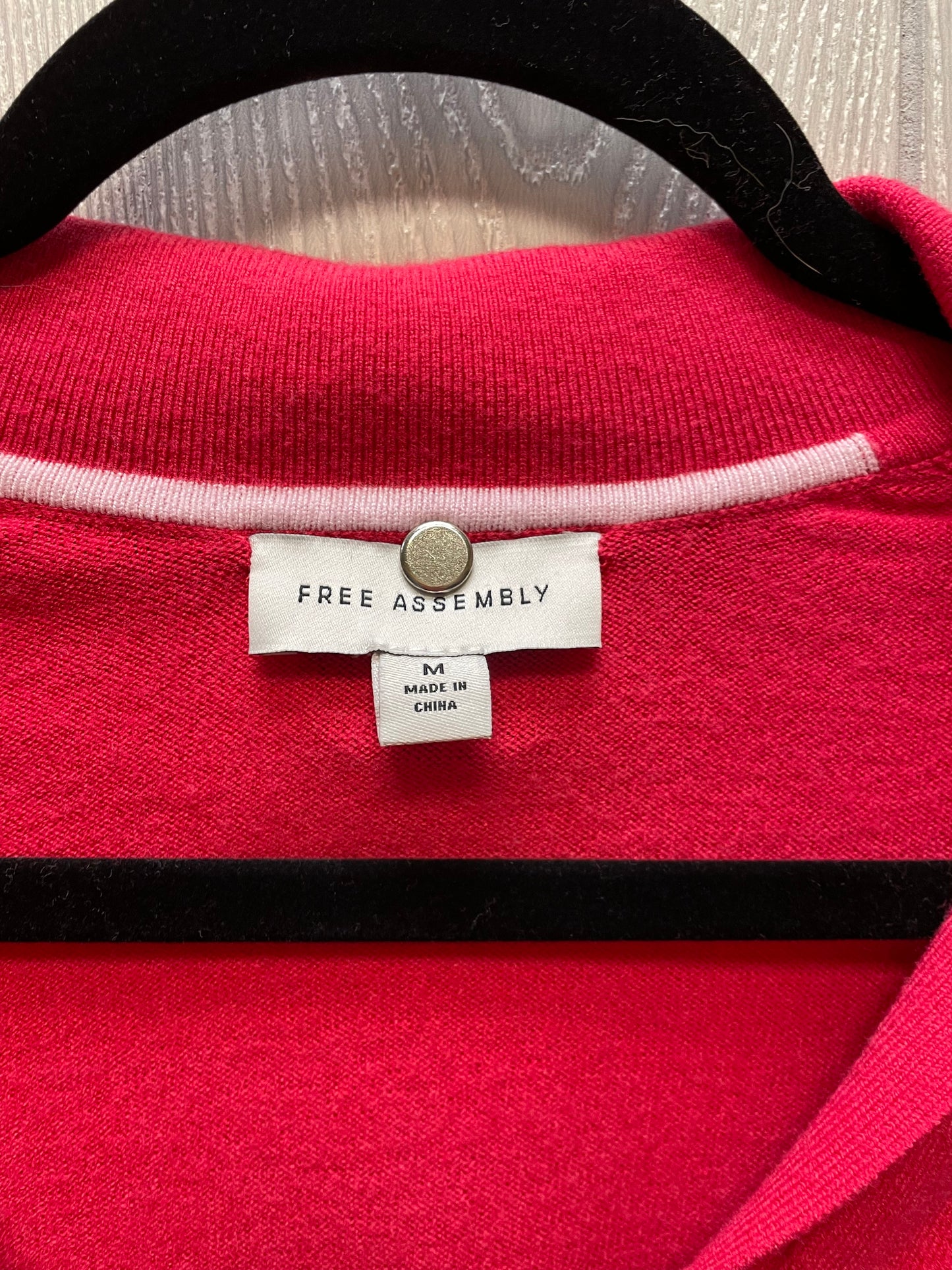 Sweater By Free Assembly In Pink, Size: M