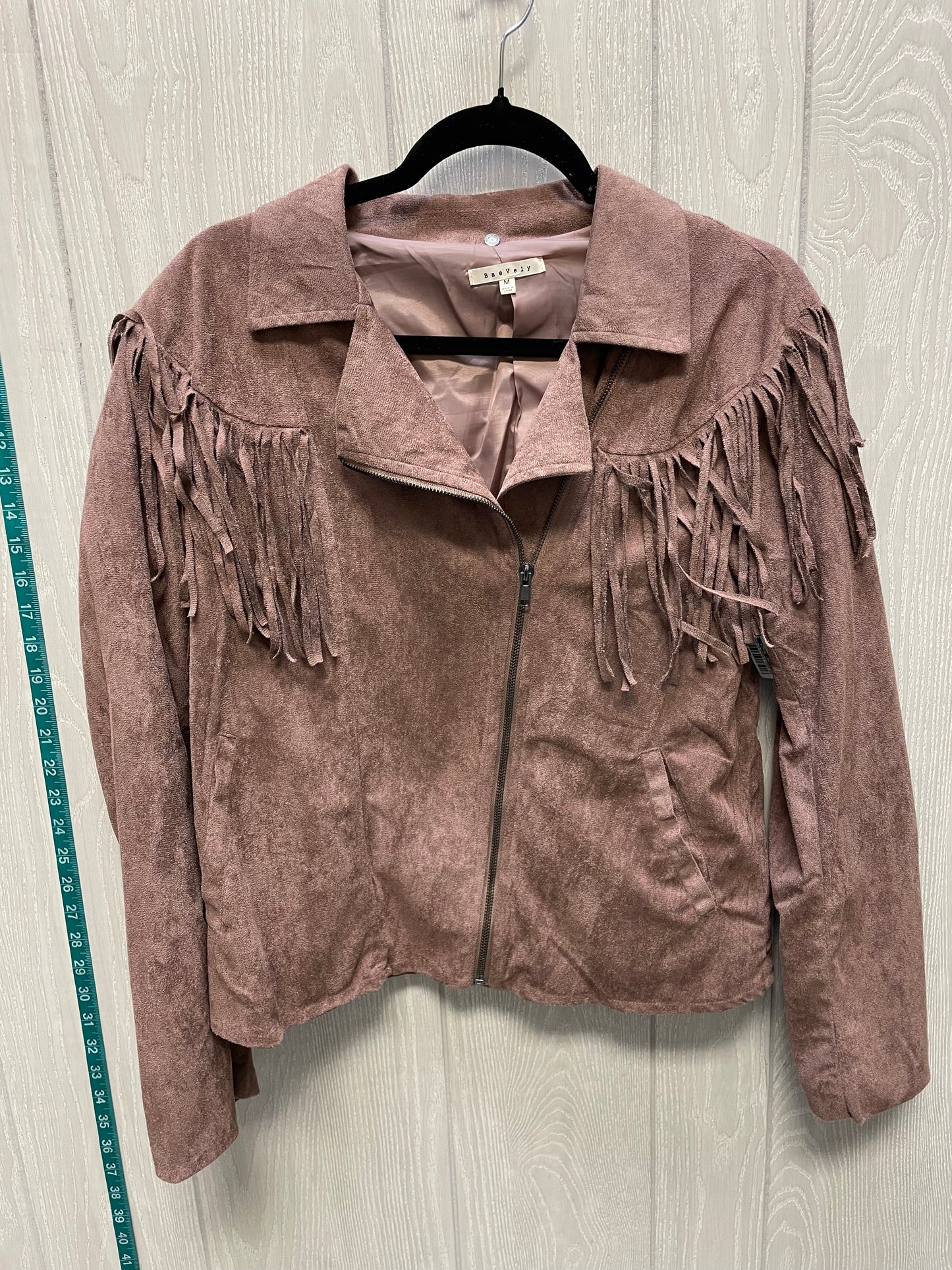 Jacket Moto By BAEVELY In Mauve, Size: M