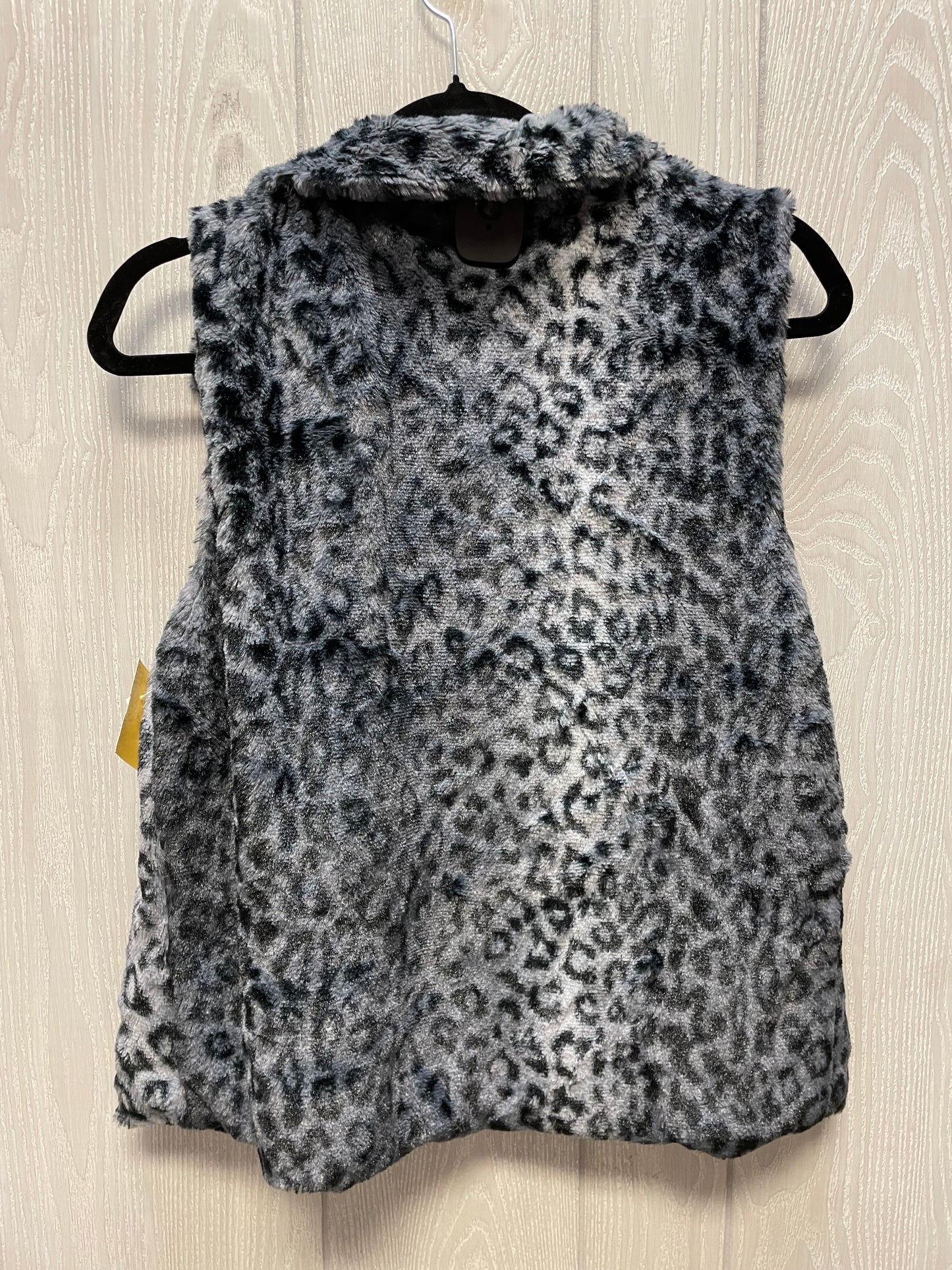 Vest Faux Fur & Sherpa By Betsey Johnson In Animal Print, Size: M