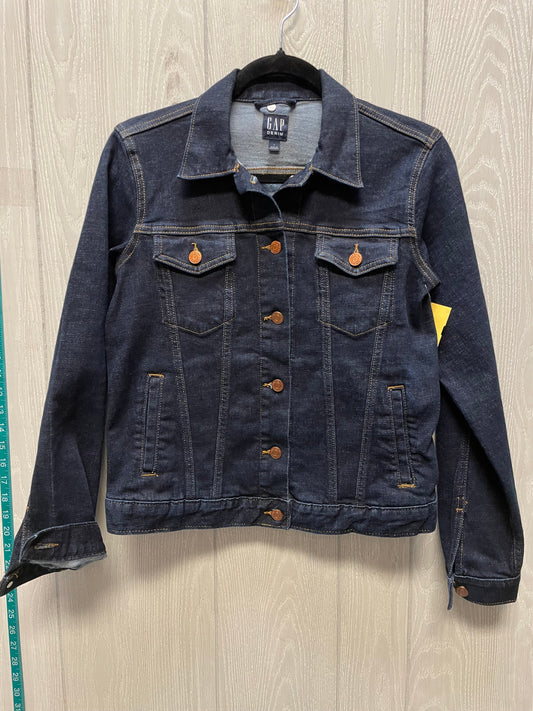 Jacket Denim By Gap In Blue Denim, Size: S