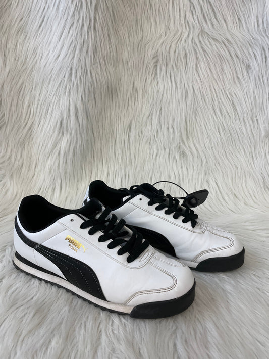 Shoes Athletic By Puma In Black & White, Size: 8