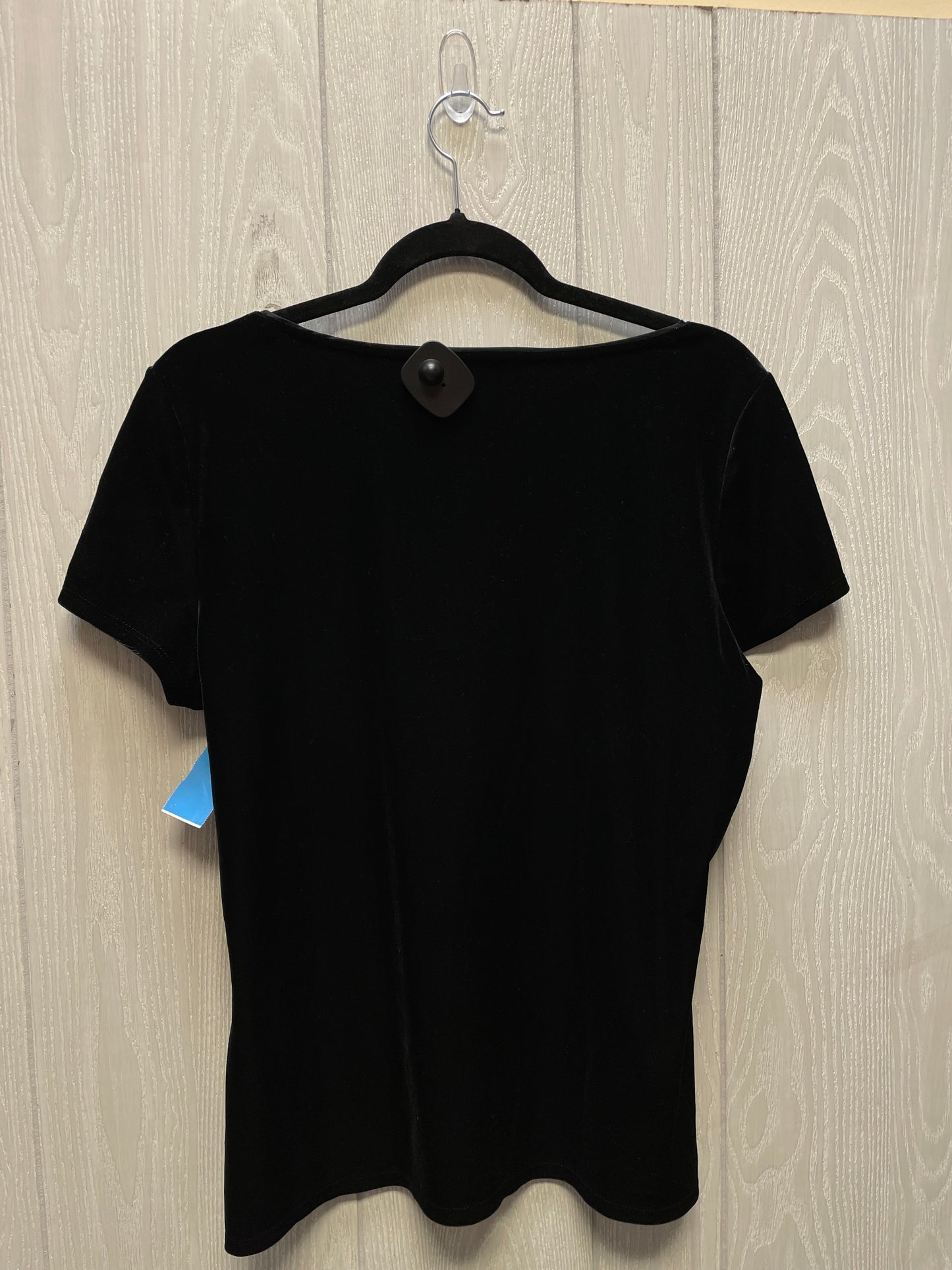 Top Short Sleeve By White House Black Market In Black, Size: L