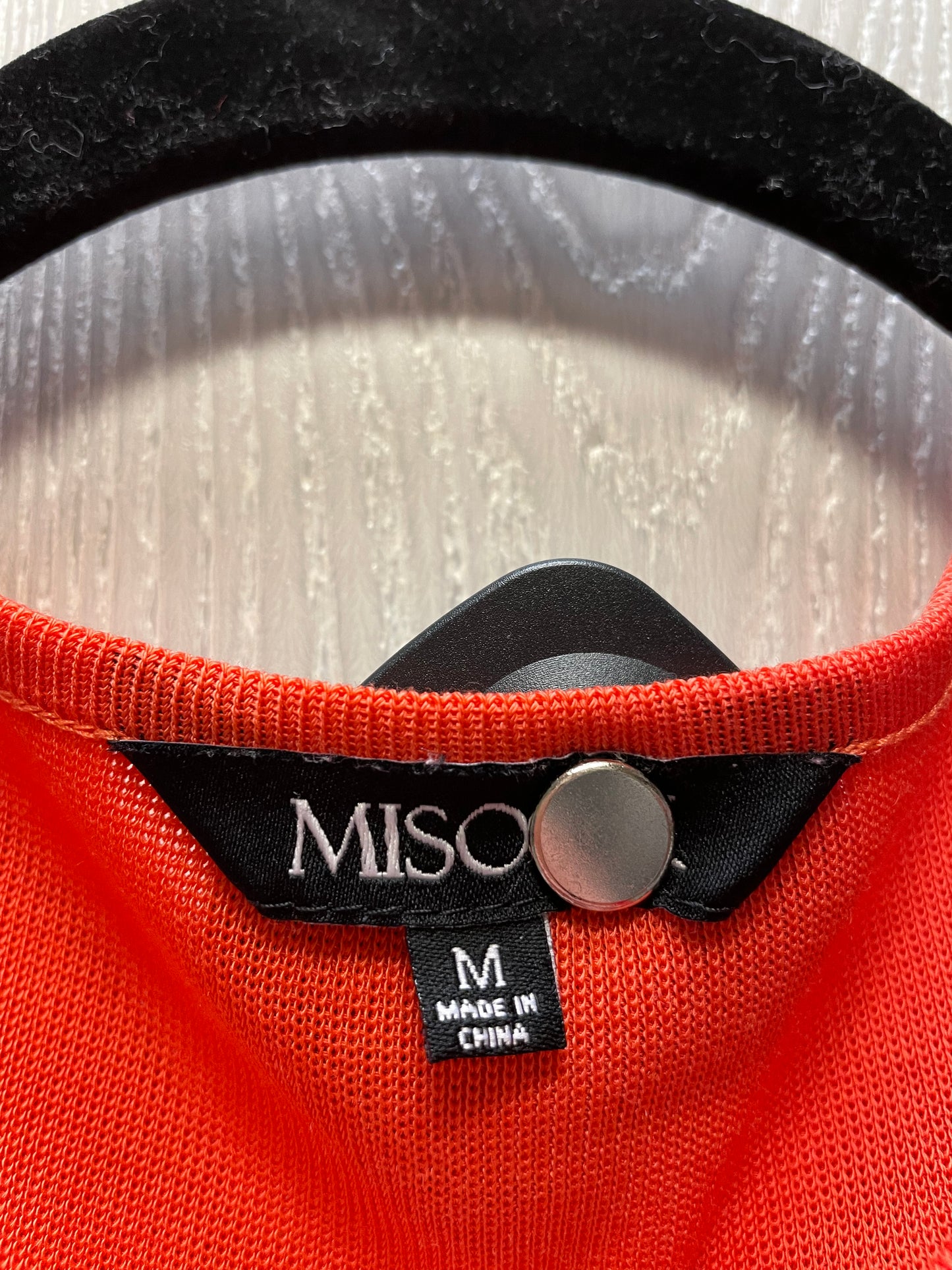 Sweater Cardigan By Misook In Orange, Size: M