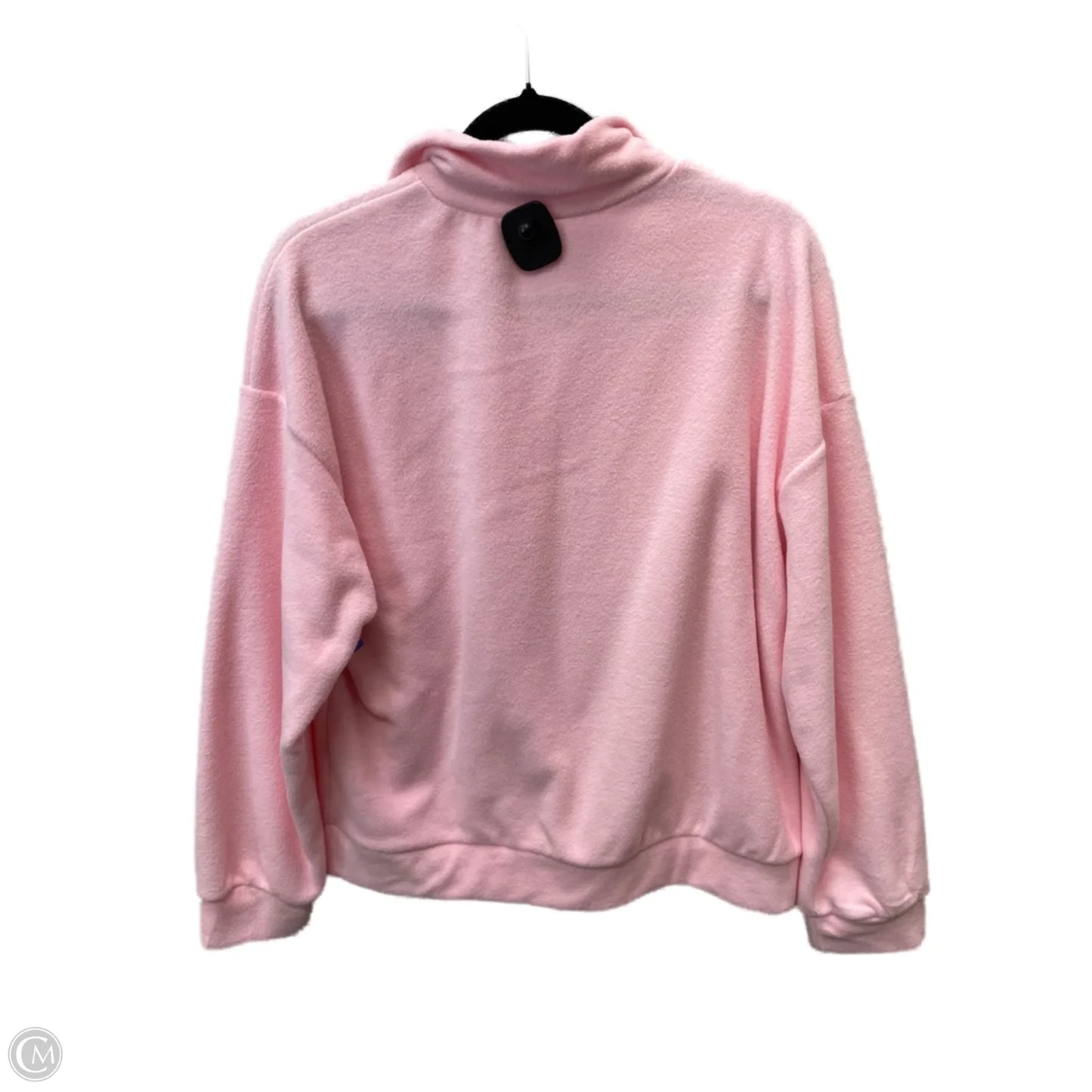 Jacket Fleece By Shein In Pink, Size: L